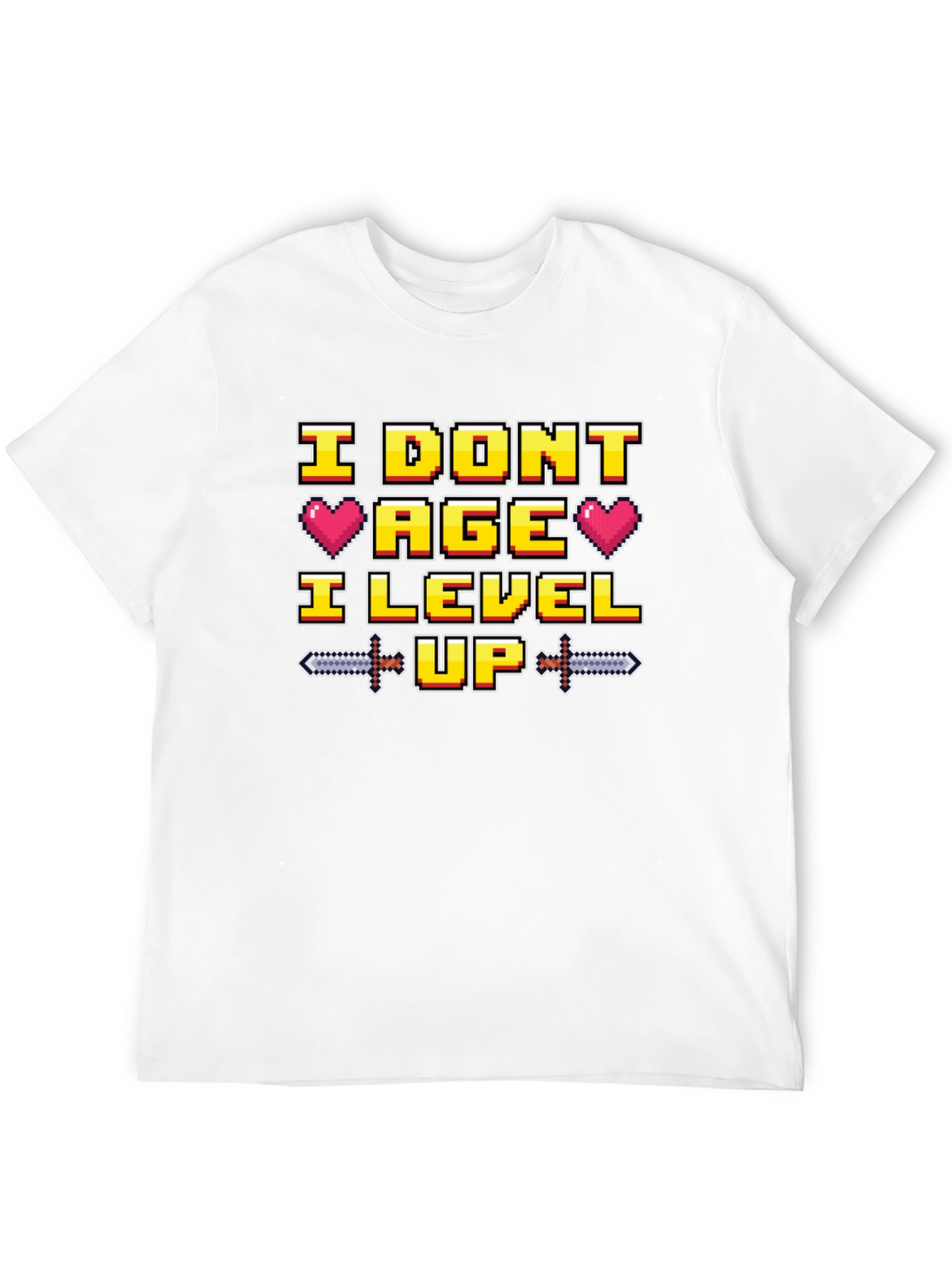 I Dont Age I Level Up Black T-Shirt