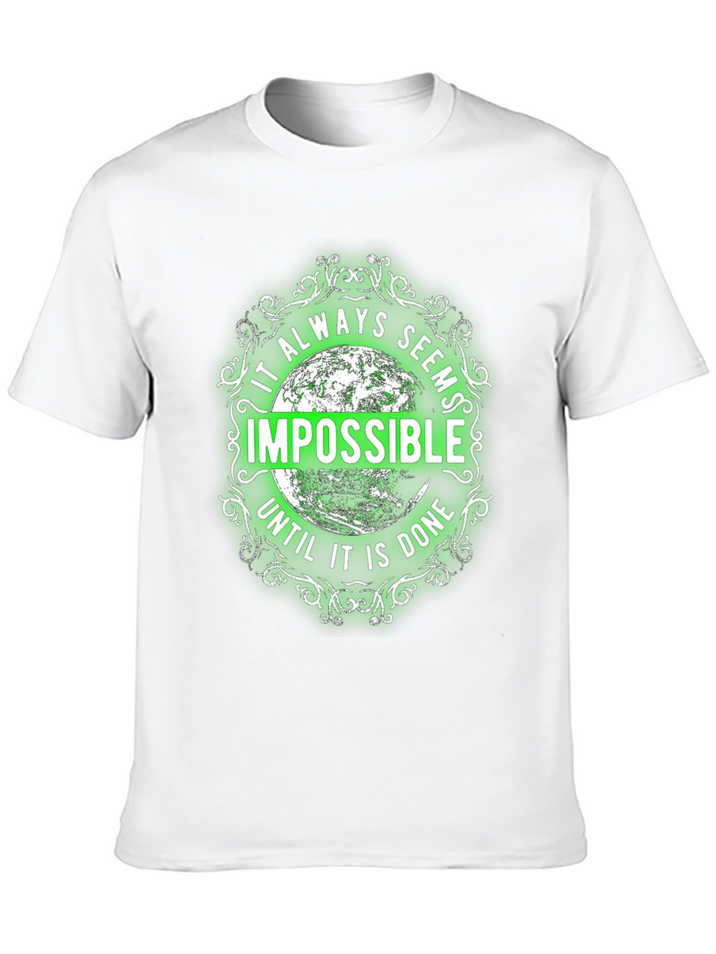 Motivational Graphic Tee - Impossible Quote Shirt