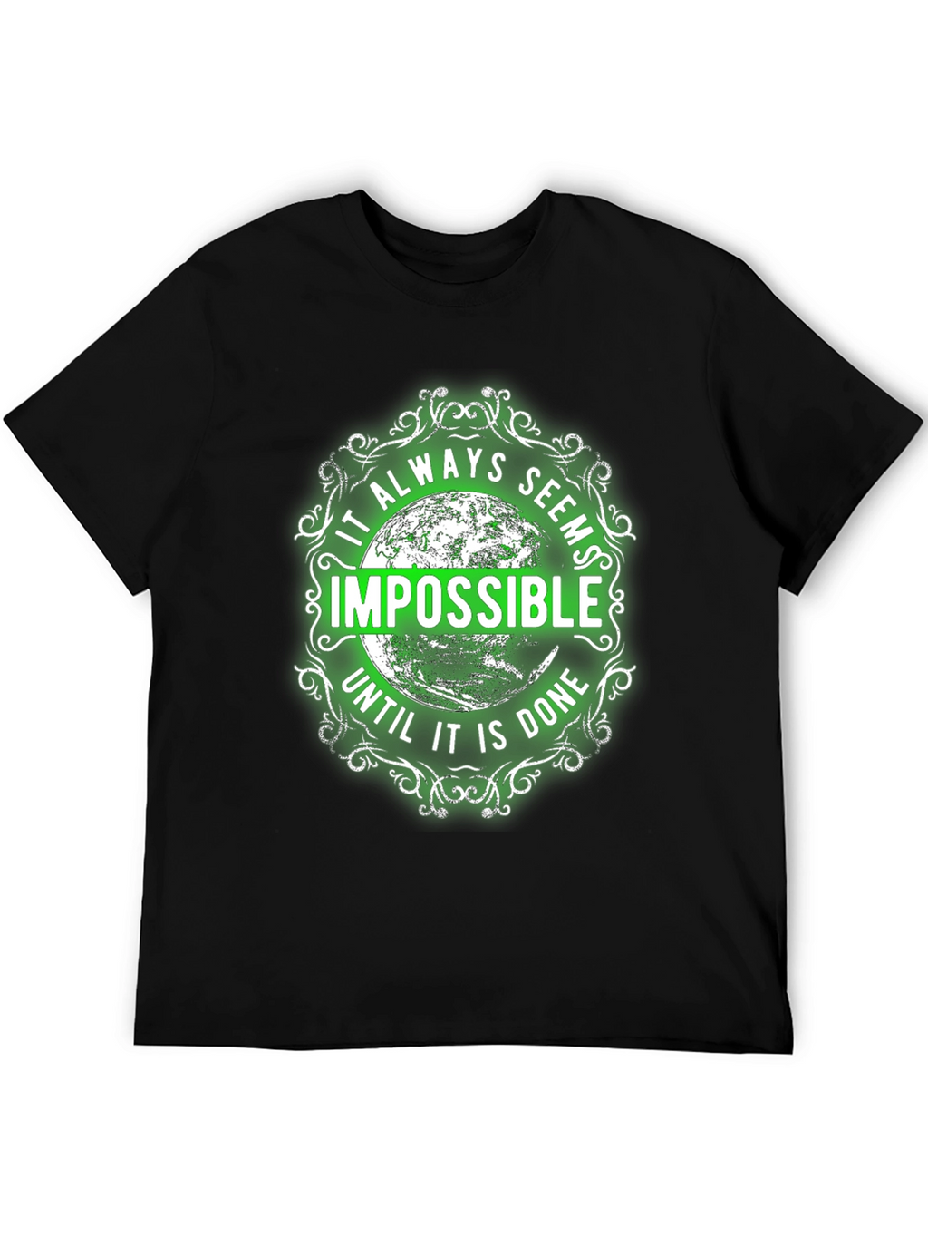 Motivational Graphic Tee - Impossible Quote Shirt
