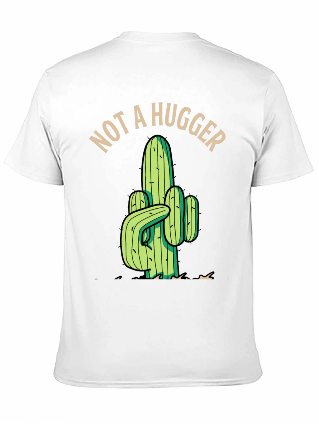 Not a Hugger Cactus Graphic Tee - Black