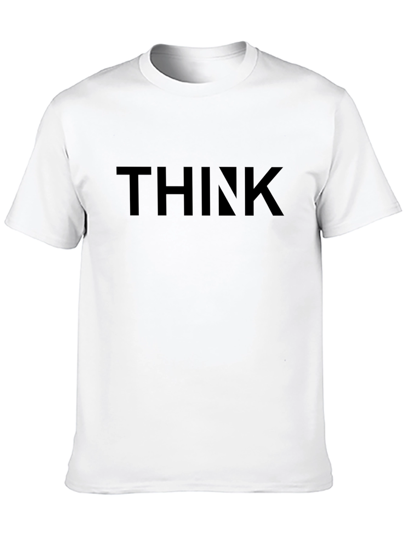 THINK Bold Graphic Mens Black T-Shirt