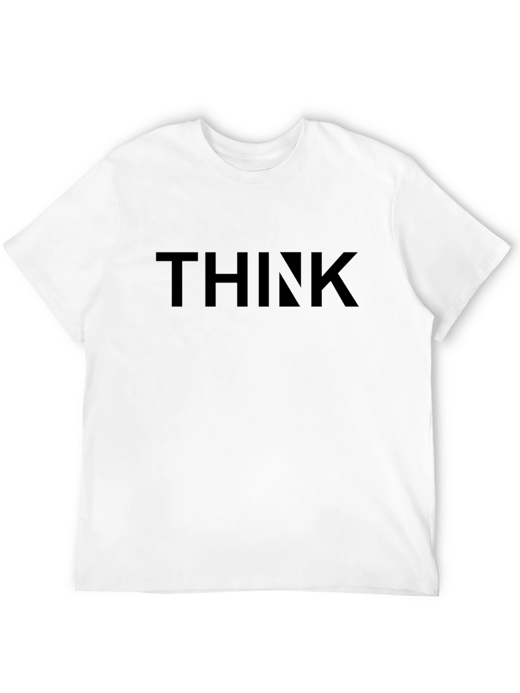 THINK Bold Graphic Mens Black T-Shirt