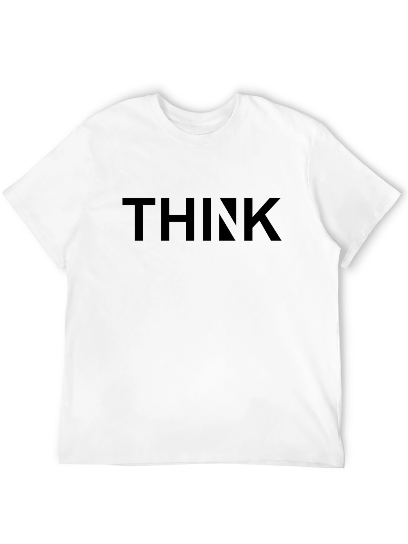 THINK Bold Graphic Mens Black T-Shirt