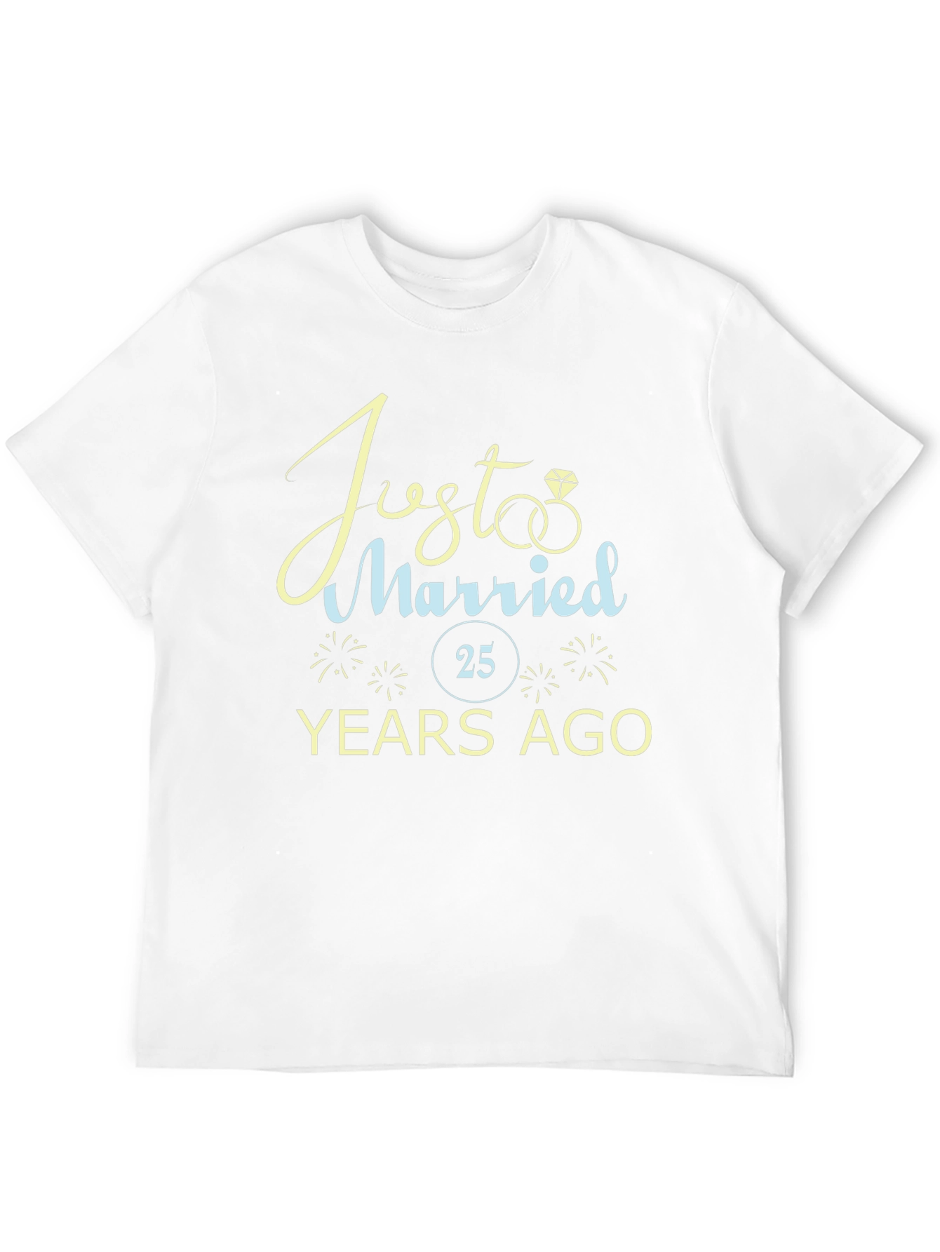 Just Married 25 Years Ago Anniversary T-Shirt