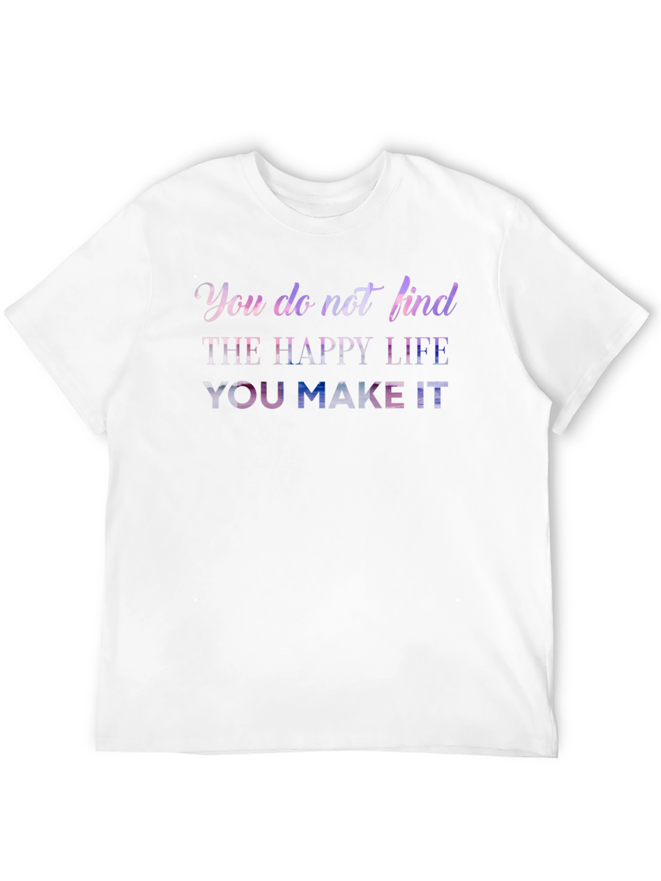 Inspirational Graphic Print Black T-Shirt