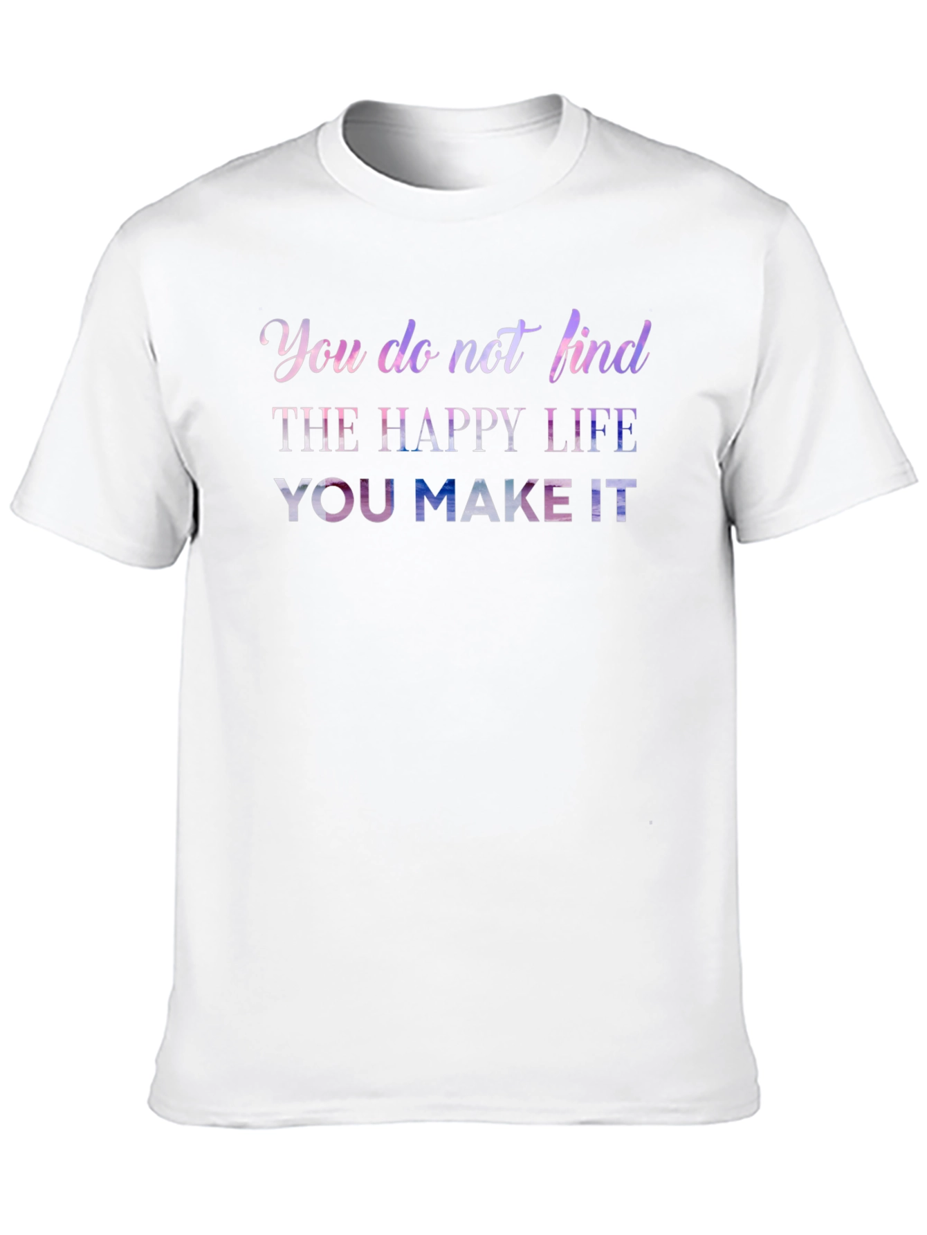Inspirational Graphic Print Black T-Shirt