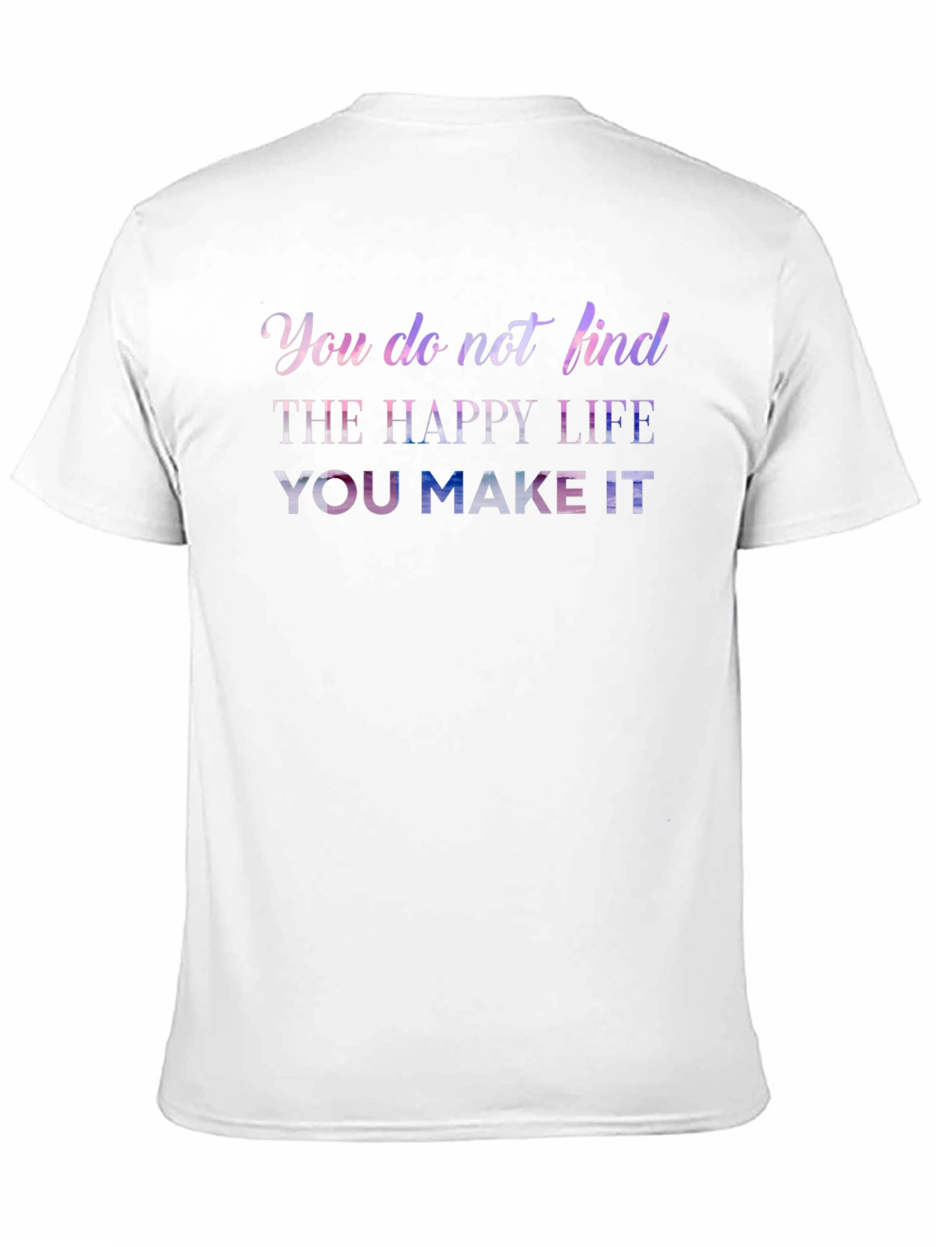 Inspirational Graphic Print Black T-Shirt