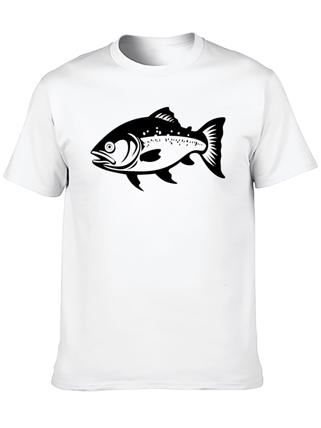 Black Fish Graphic T-Shirt - Mens Casual Wear