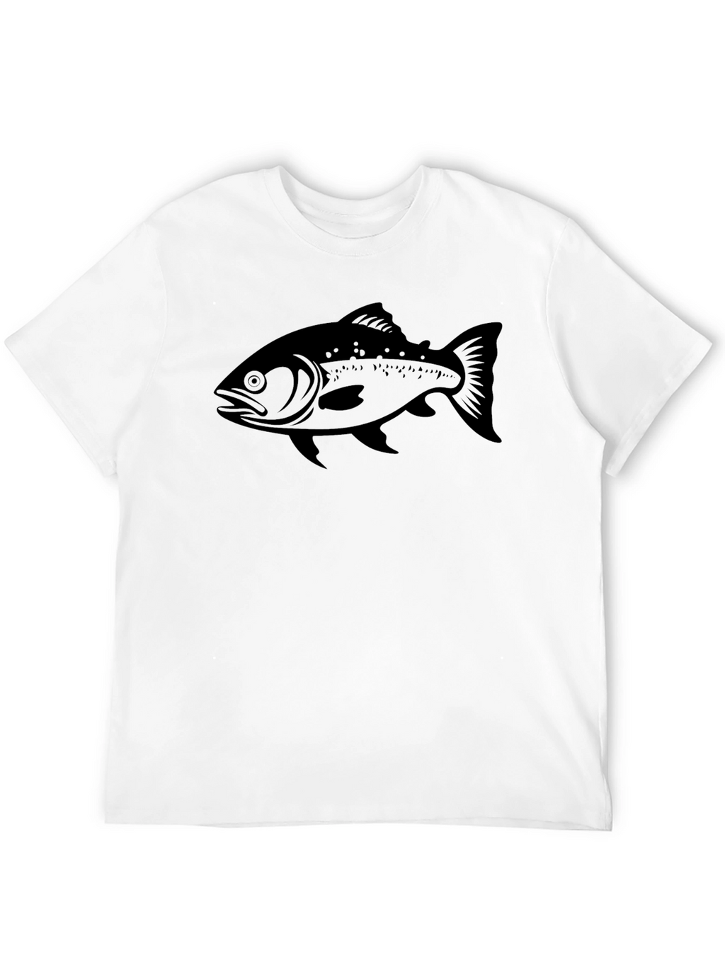 Black Fish Graphic T-Shirt - Mens Casual Wear