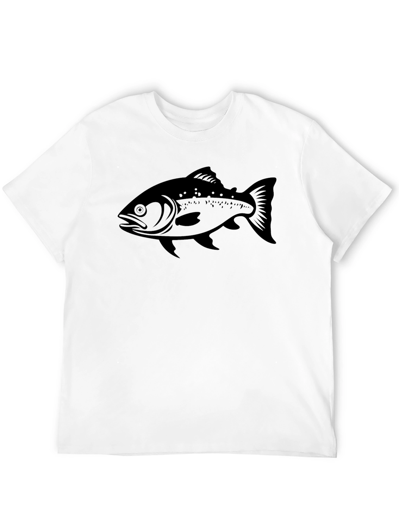 Black Fish Graphic T-Shirt - Mens Casual Wear