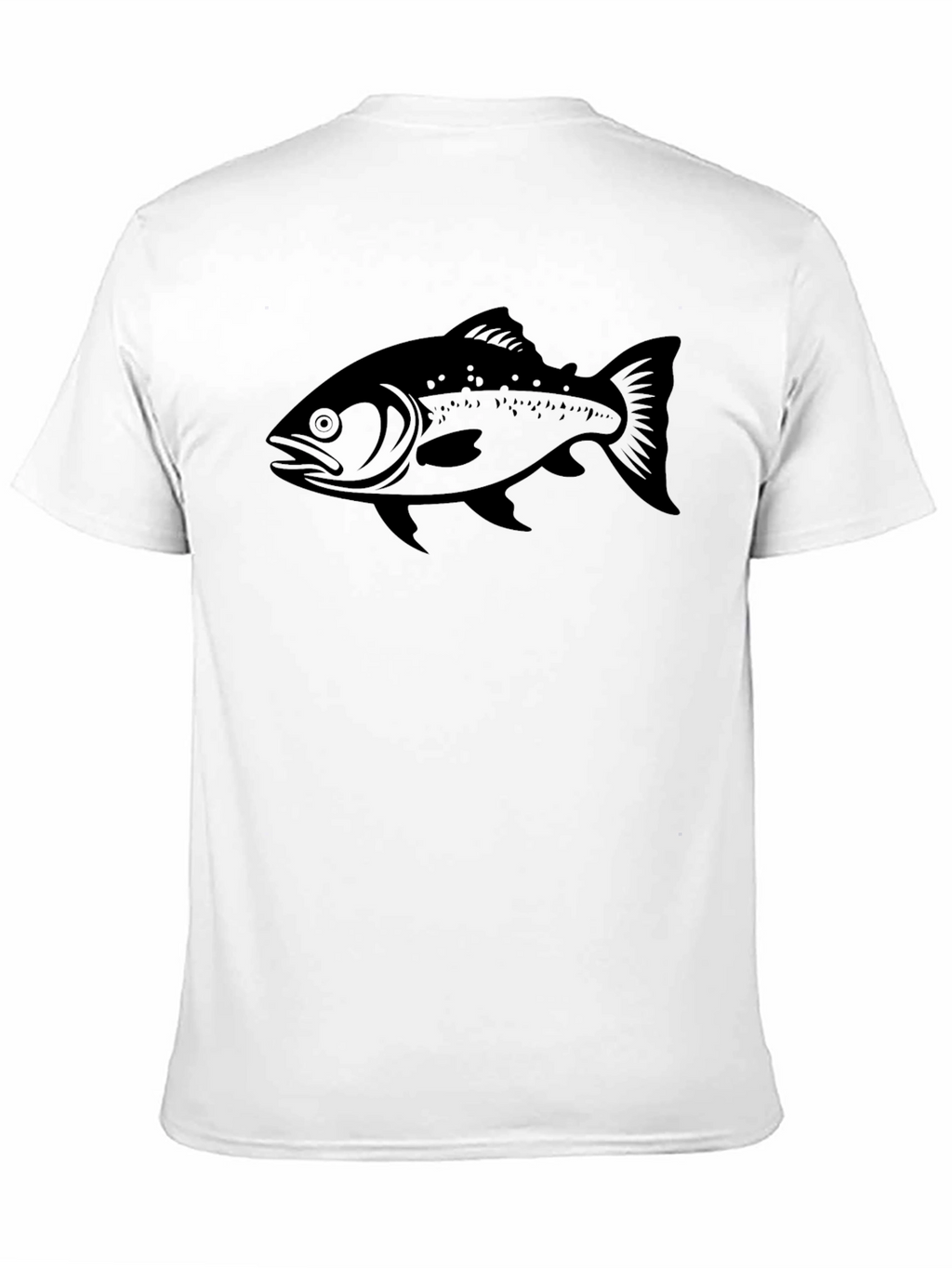 Black Fish Graphic T-Shirt - Mens Casual Wear