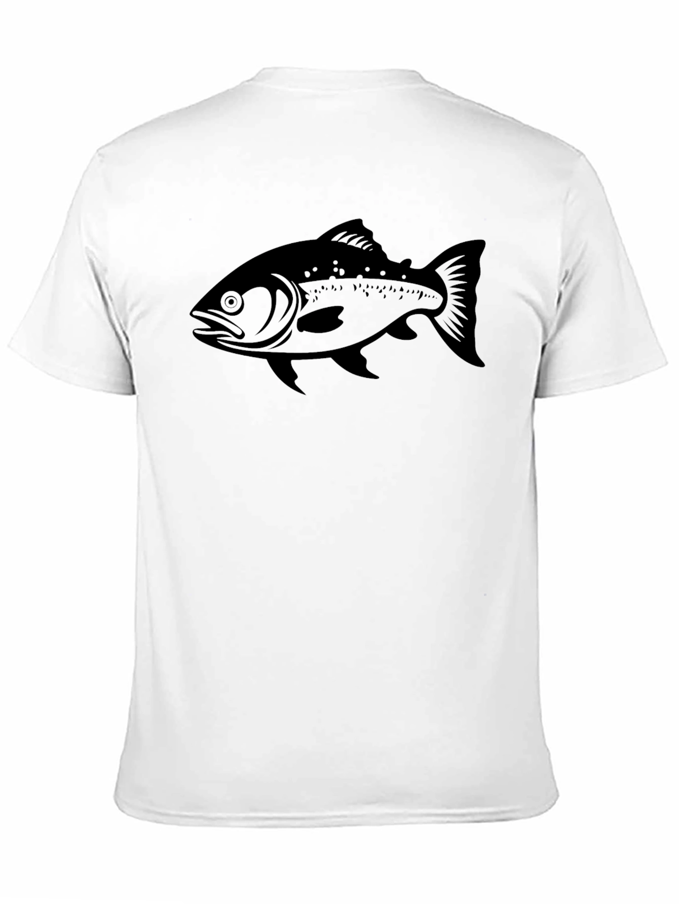 Black Fish Graphic T-Shirt - Mens Casual Wear