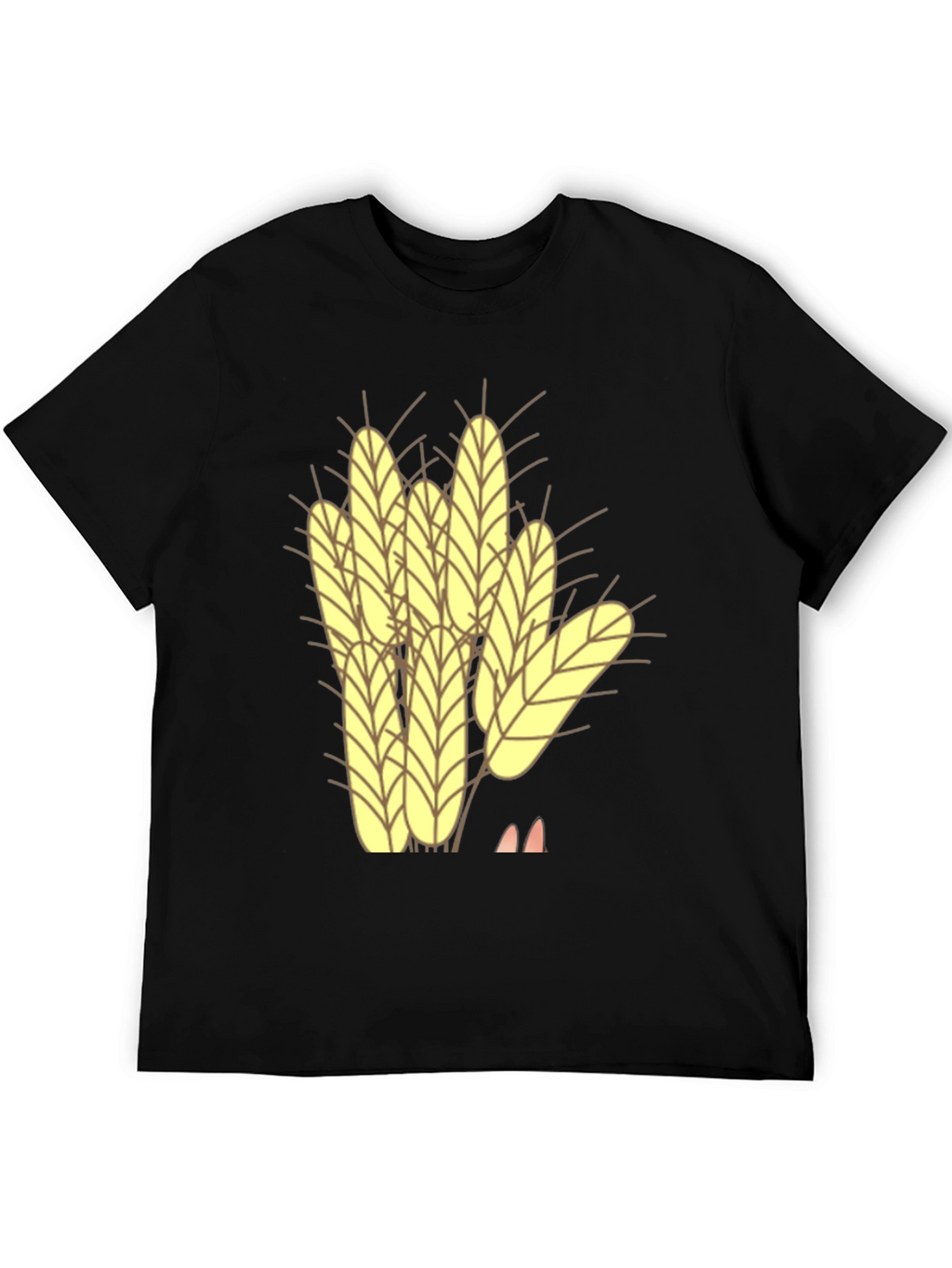 Wheat Graphic Black Tee