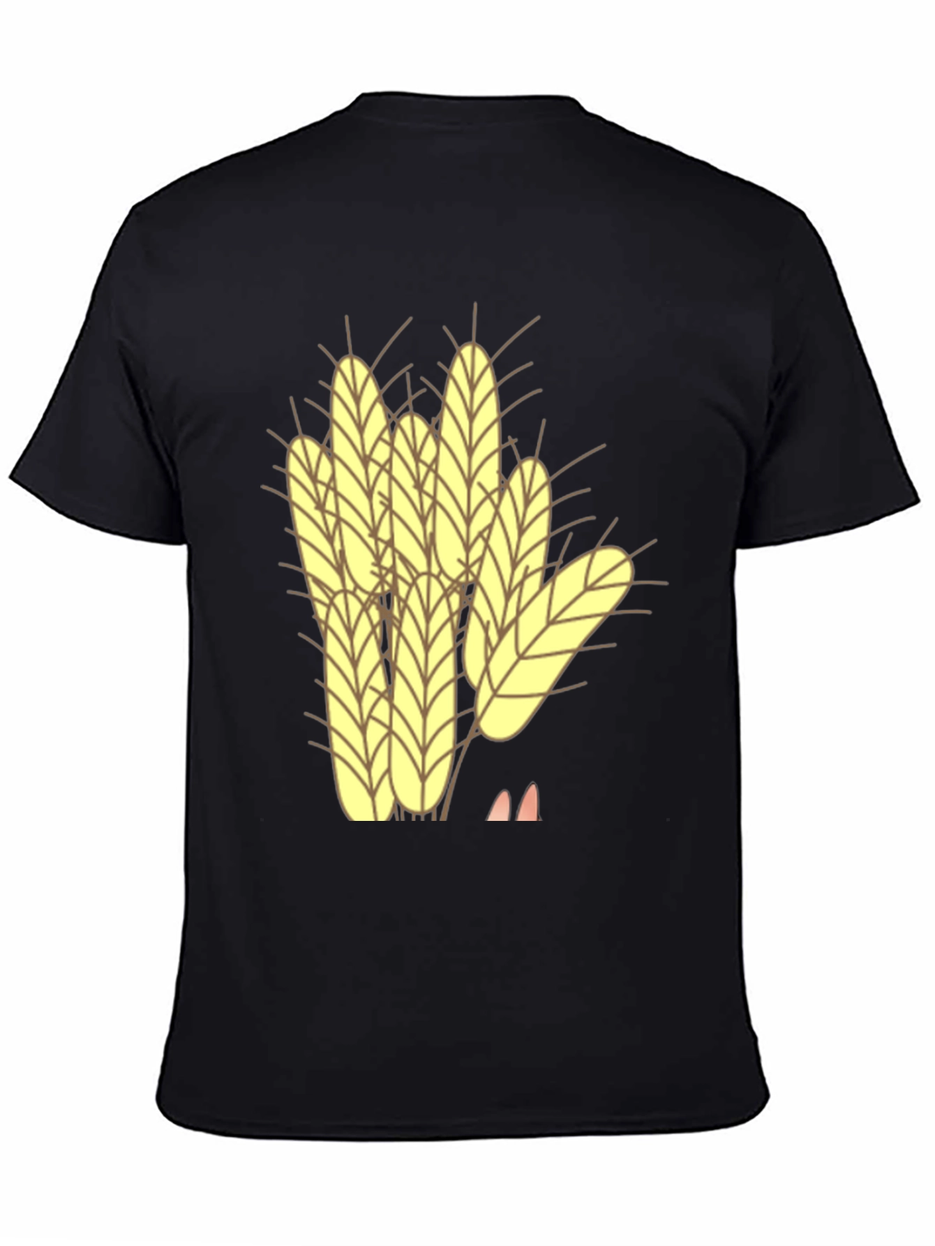 Wheat Graphic Black Tee