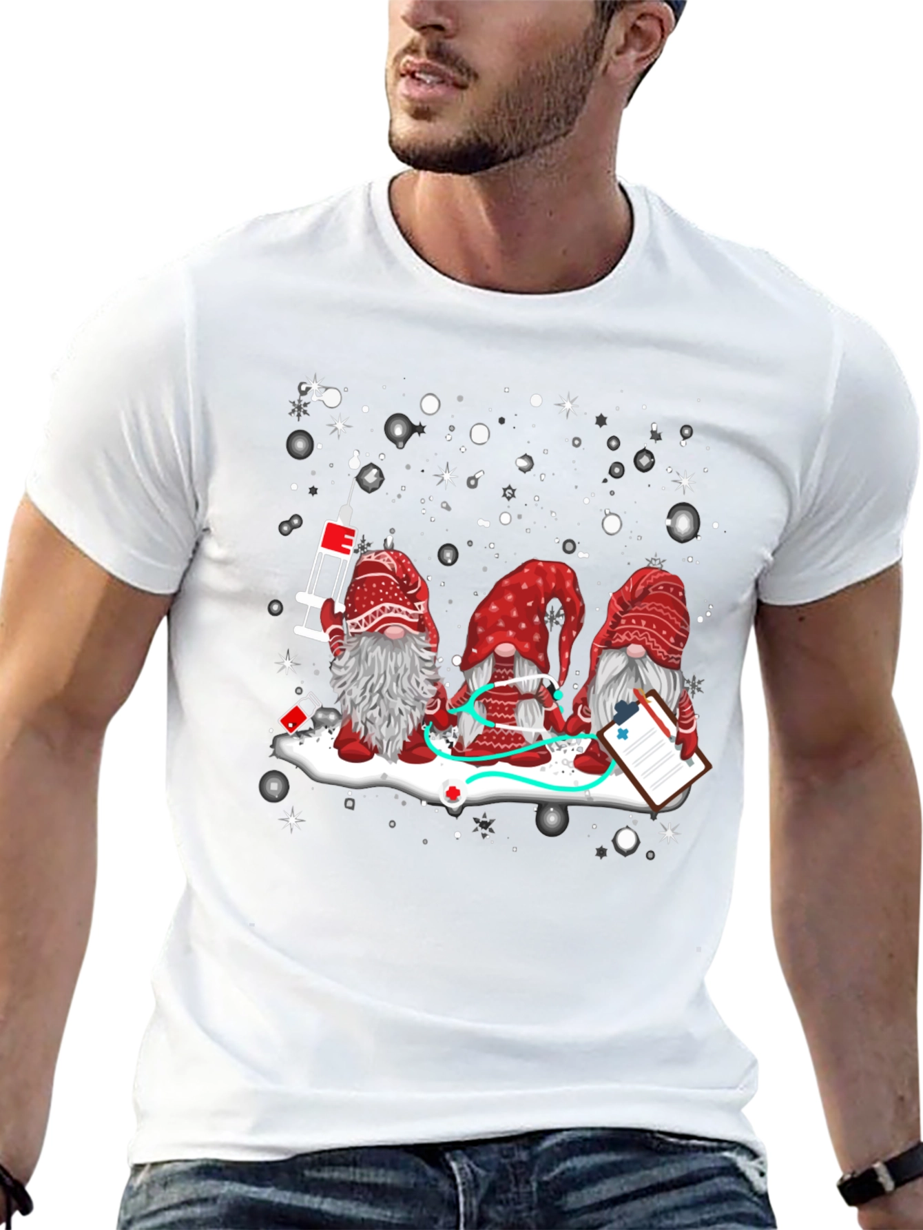 Nurse Gnome T-Shirt - Holiday Medical Apparel