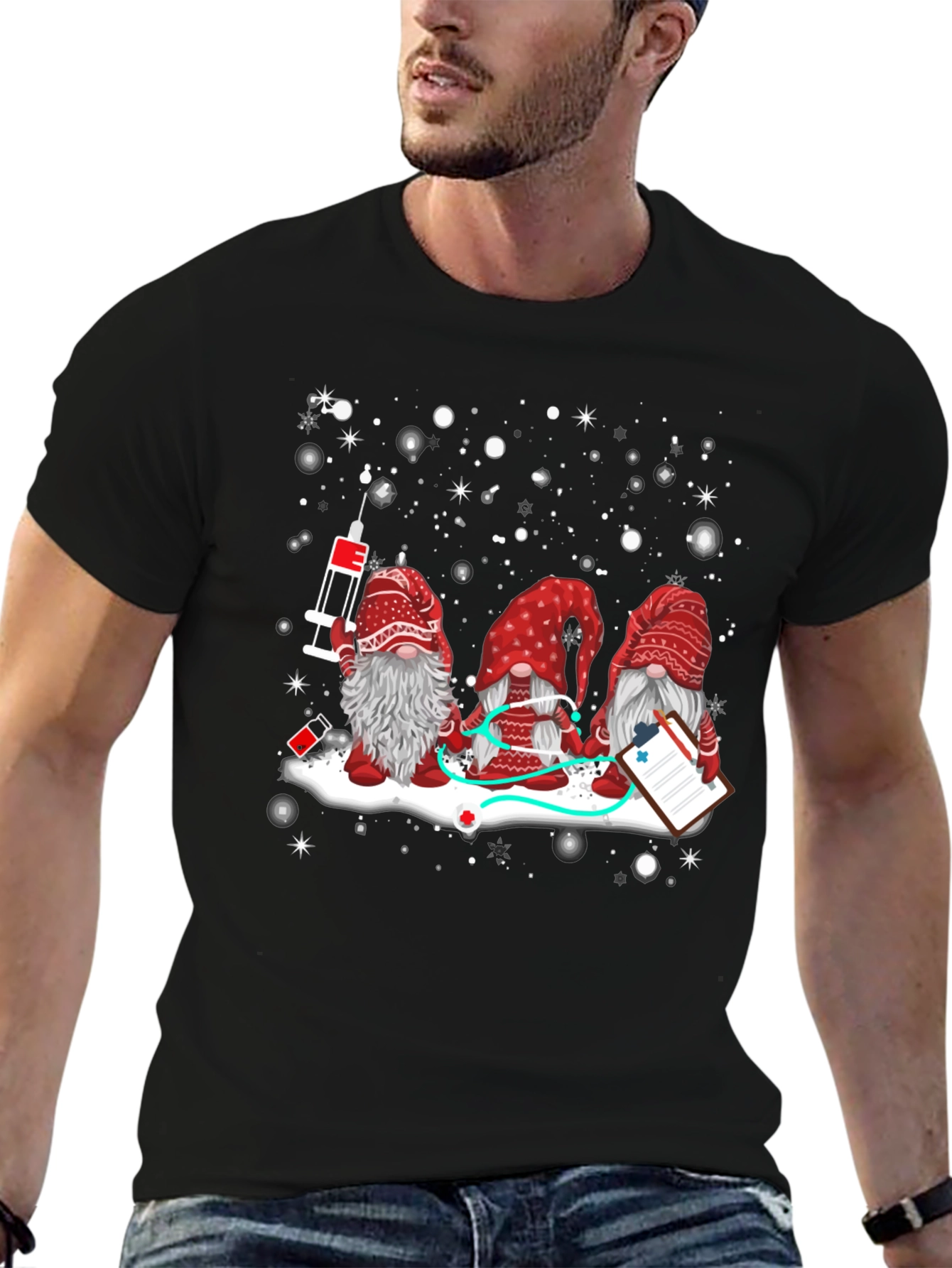 Nurse Gnome T-Shirt - Holiday Medical Apparel