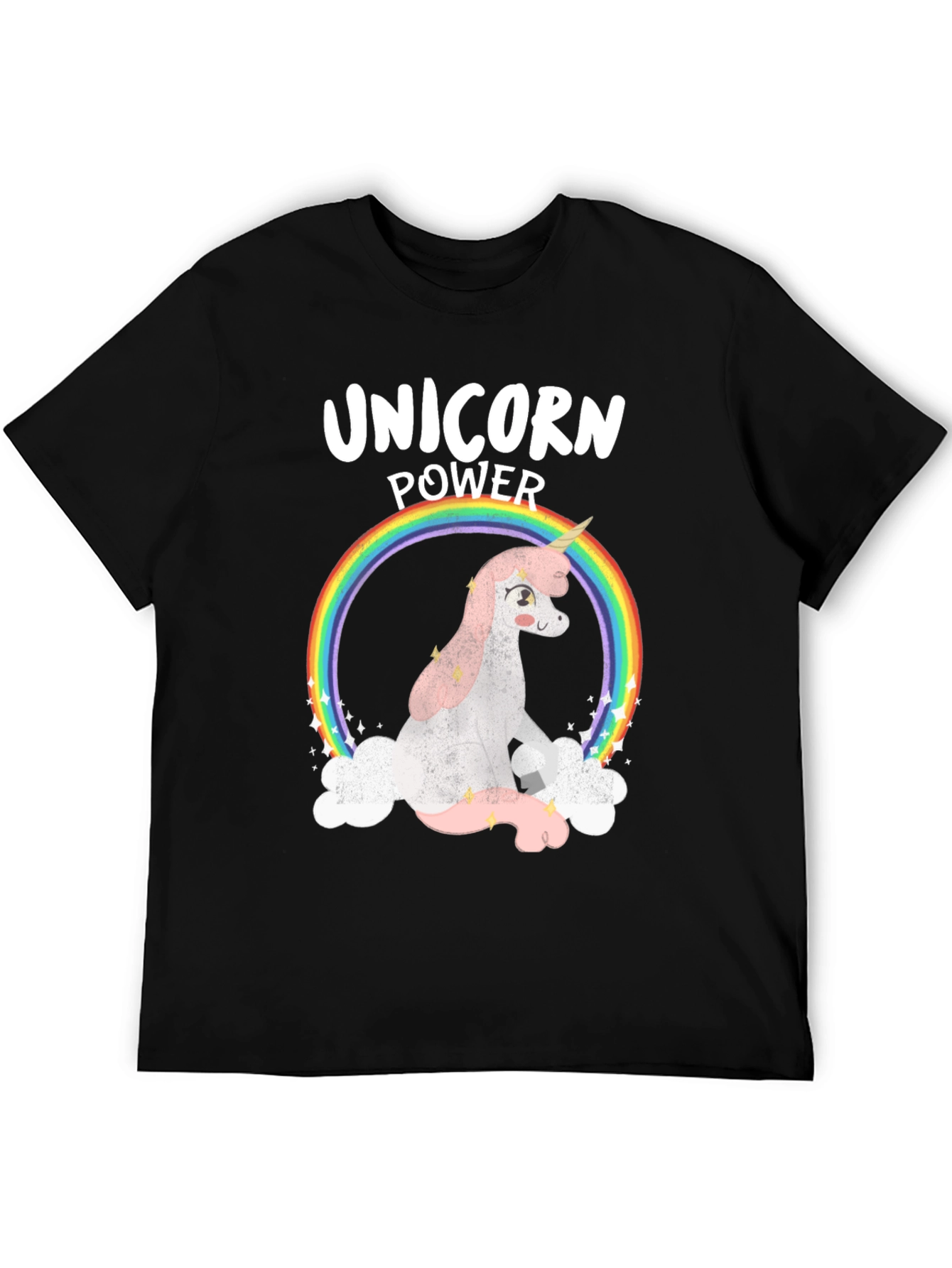 Unicorn Power T-Shirt - Rainbow Graphic Tee