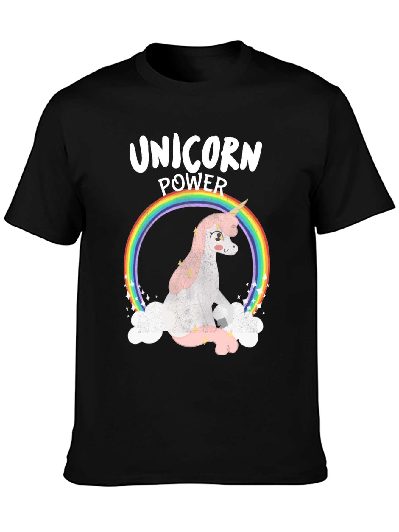 Unicorn Power T-Shirt - Rainbow Graphic Tee