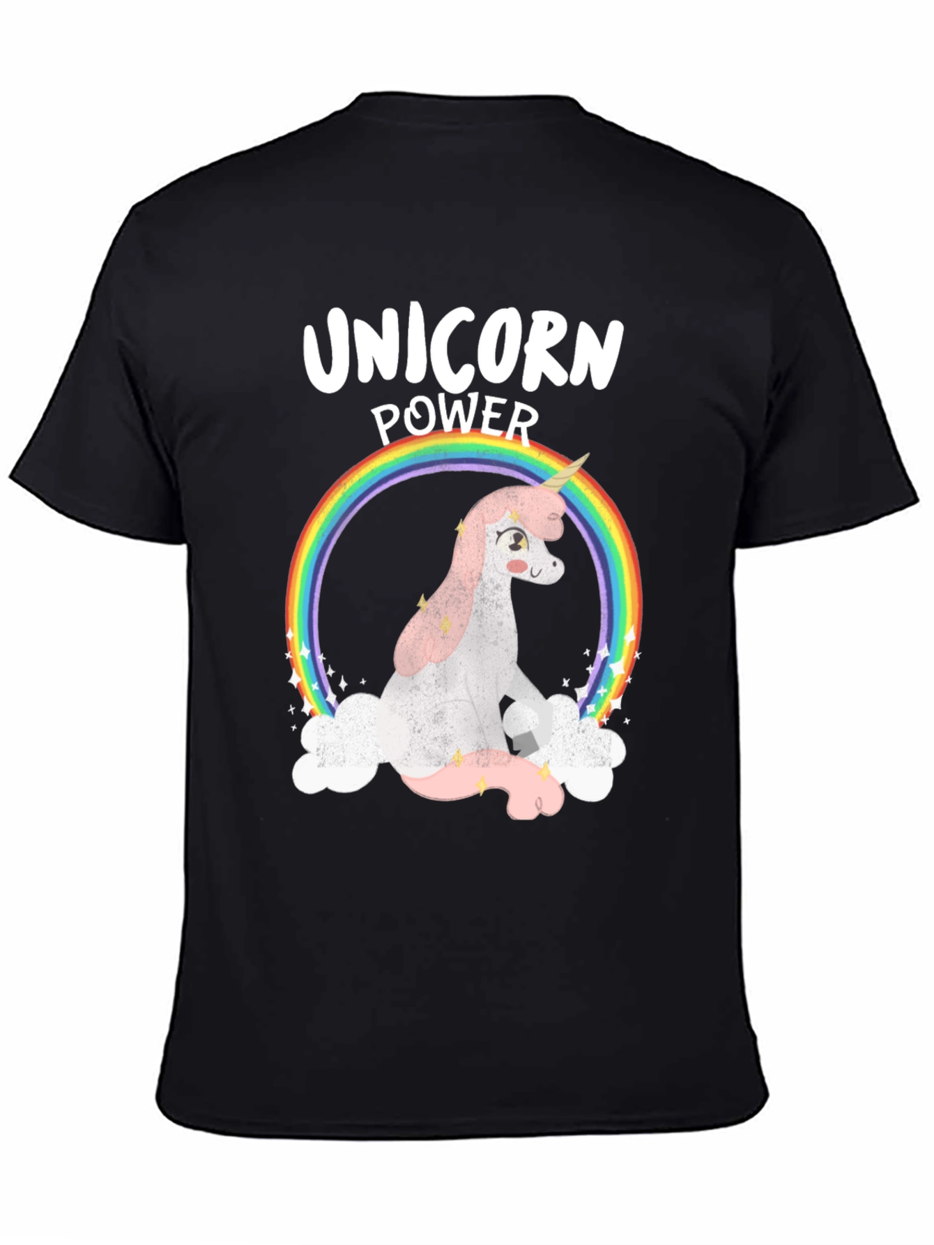 Unicorn Power T-Shirt - Rainbow Graphic Tee