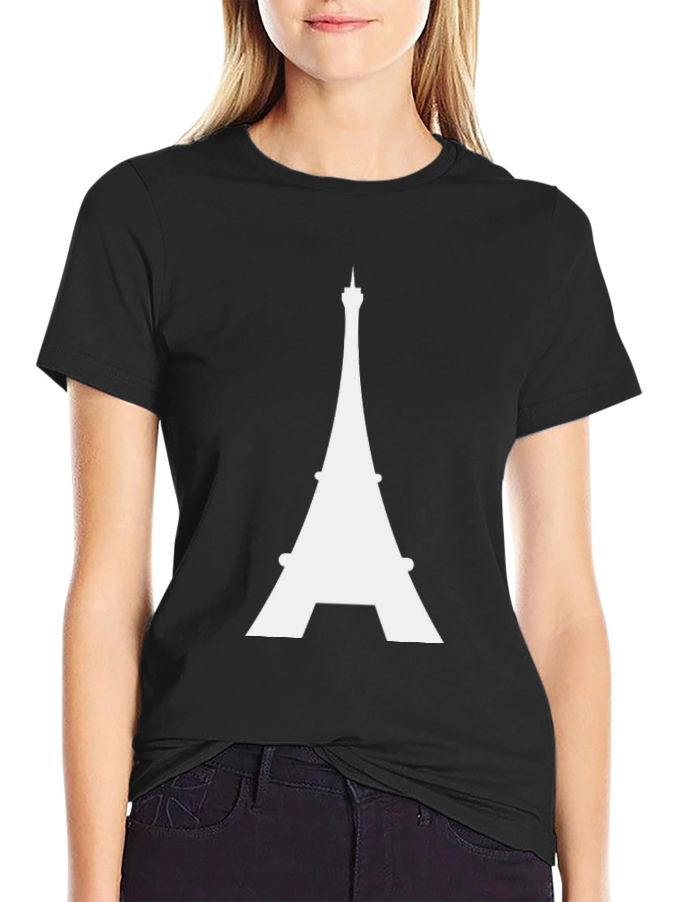 Eiffel Tower Graphic Tee - Classic Parisian Style