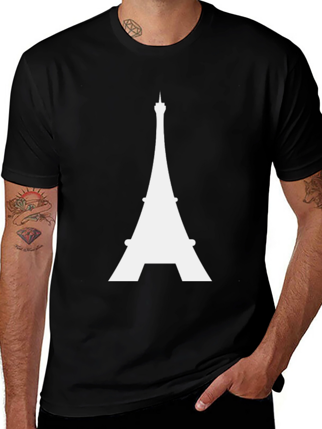 Eiffel Tower Graphic Tee - Classic Parisian Style