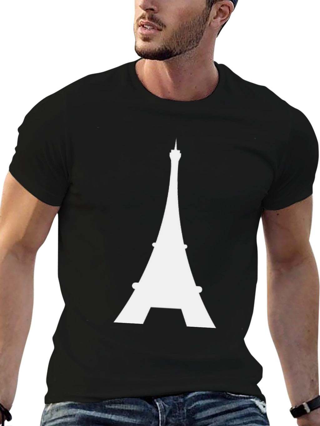 Eiffel Tower Graphic Tee - Classic Parisian Style