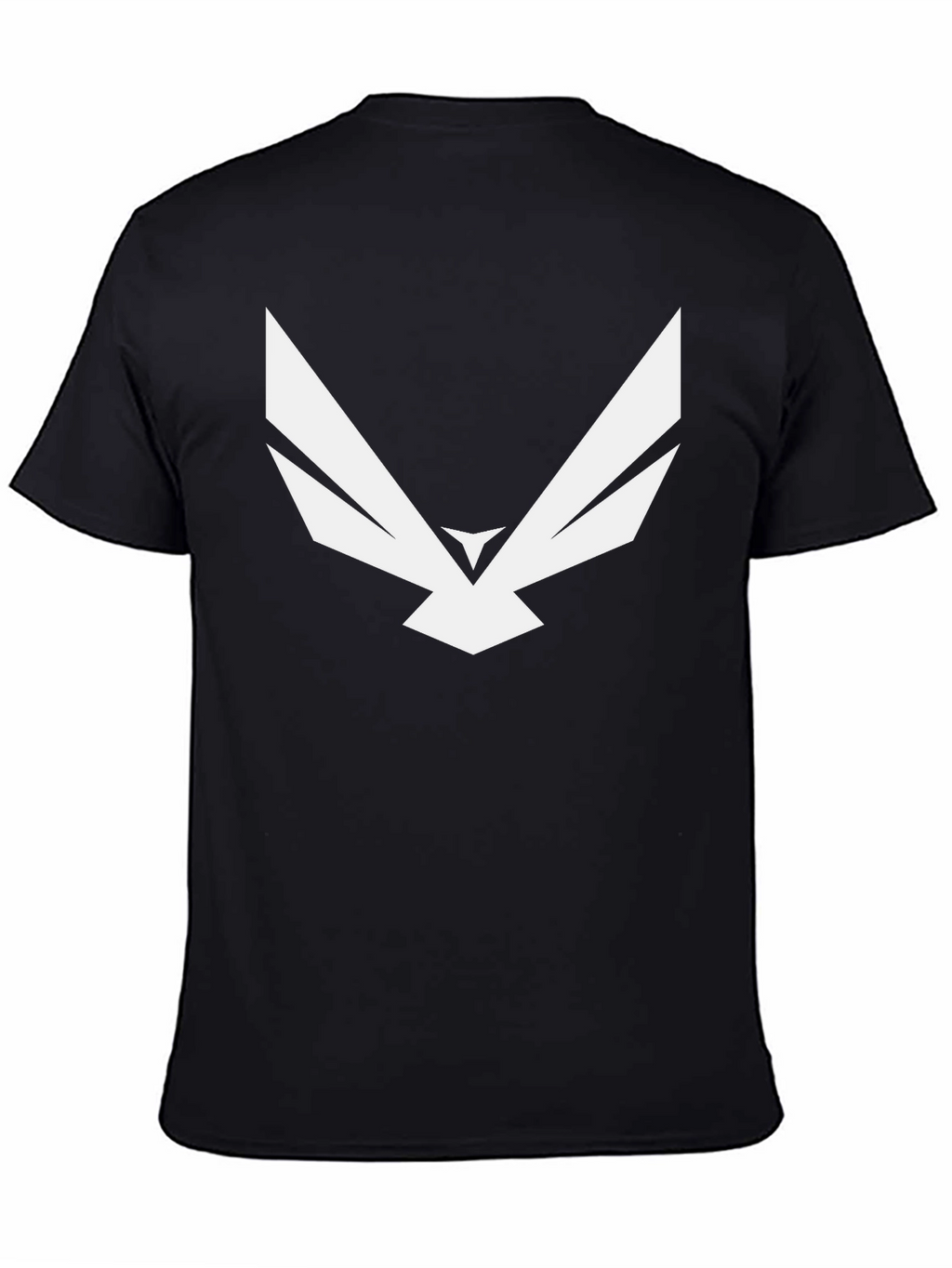 Abstract Eagle Graphic Tee - Modern Black T-Shirt