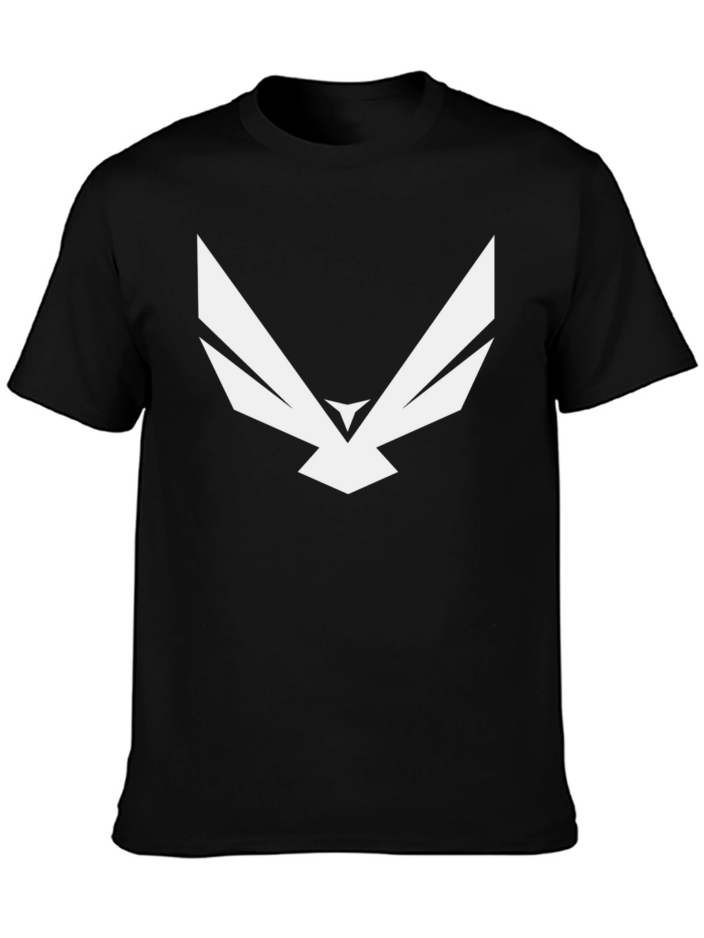 Abstract Eagle Graphic Tee - Modern Black T-Shirt