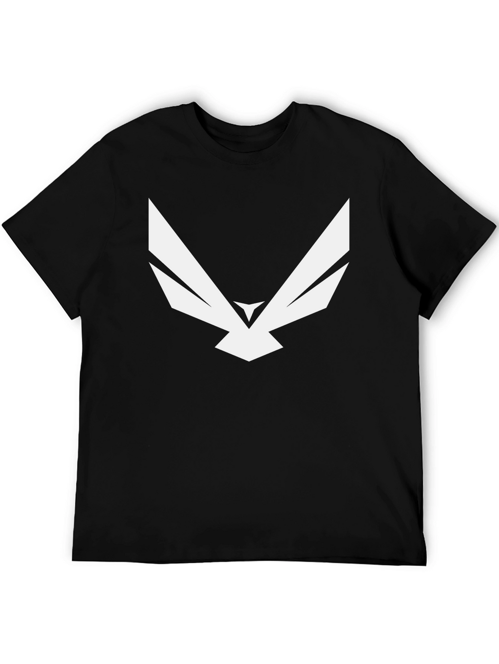 Abstract Eagle Graphic Tee - Modern Black T-Shirt