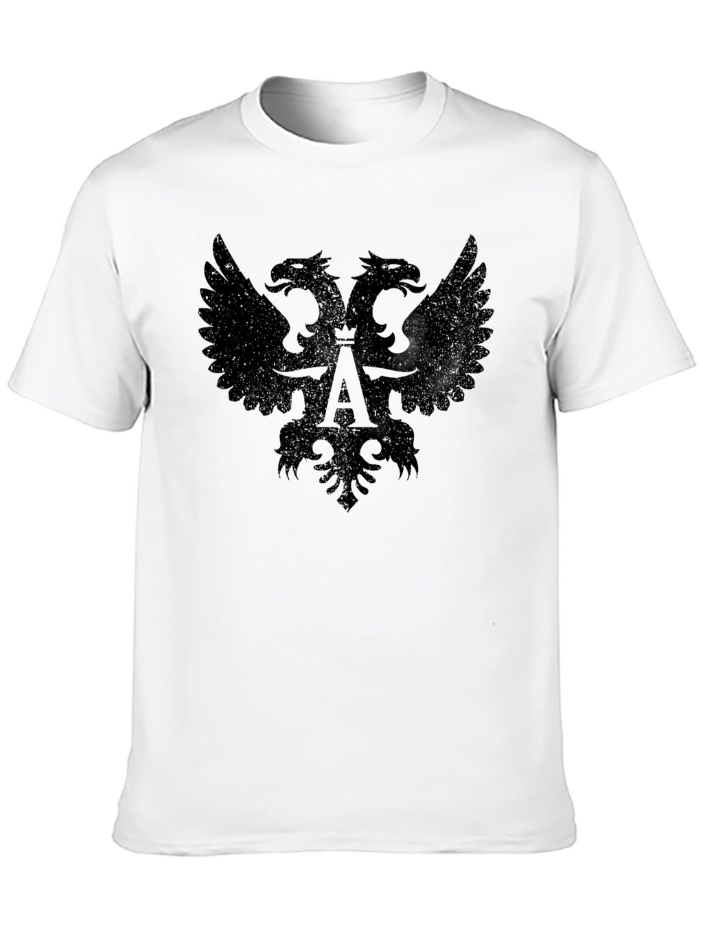 Double-Headed Eagle Graphic Black T-Shirt