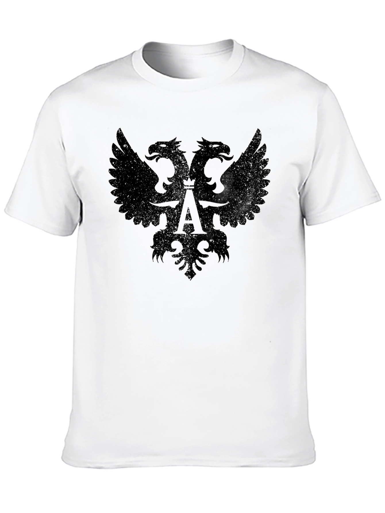 Double-Headed Eagle Graphic Black T-Shirt