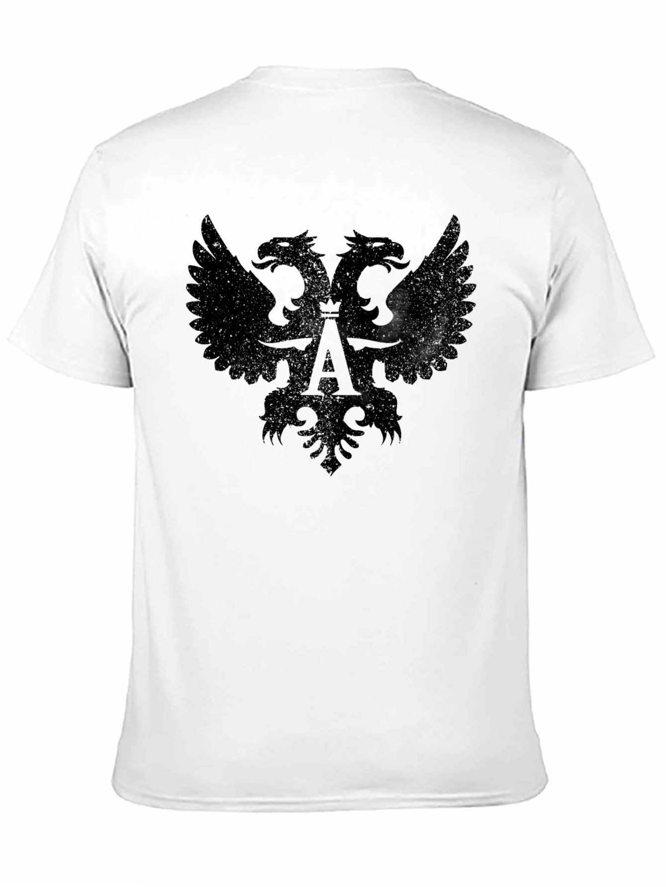 Double-Headed Eagle Graphic Black T-Shirt