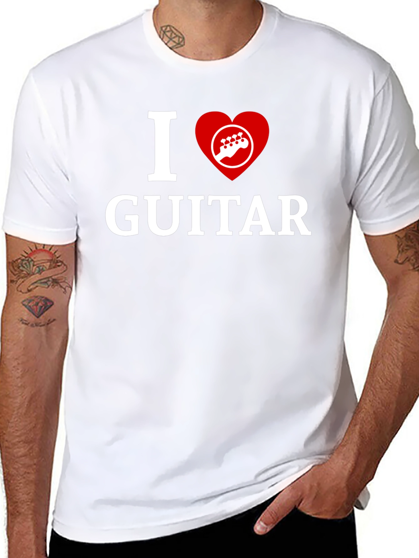 I Heart Guitar T-Shirt - Music Lover Tee
