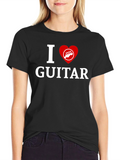 I Heart Guitar T-Shirt - Music Lover Tee