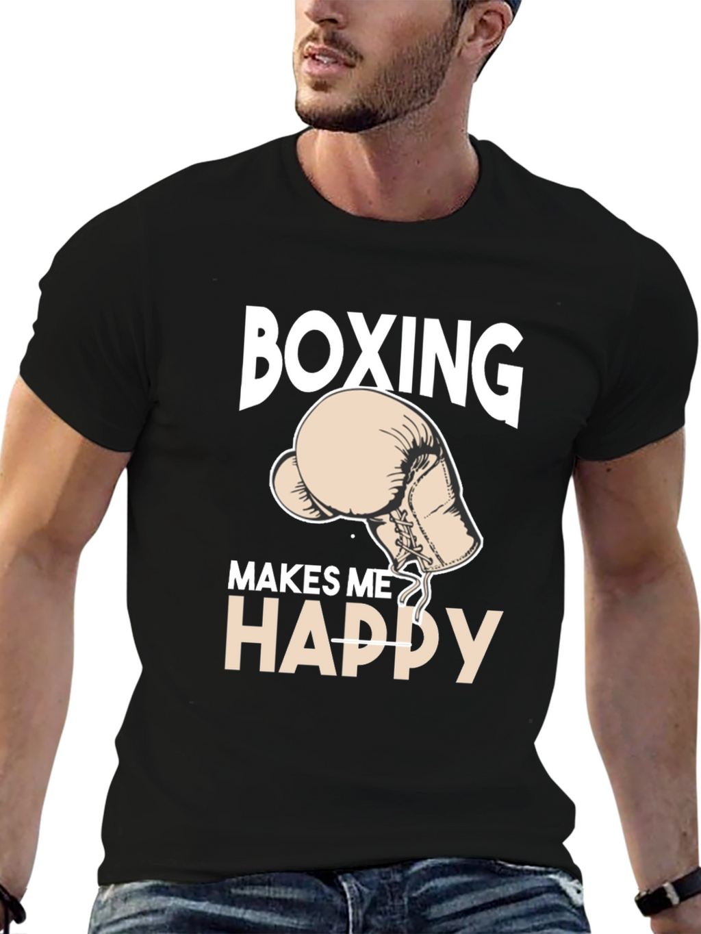Boxing Makes Me Happy T-Shirt