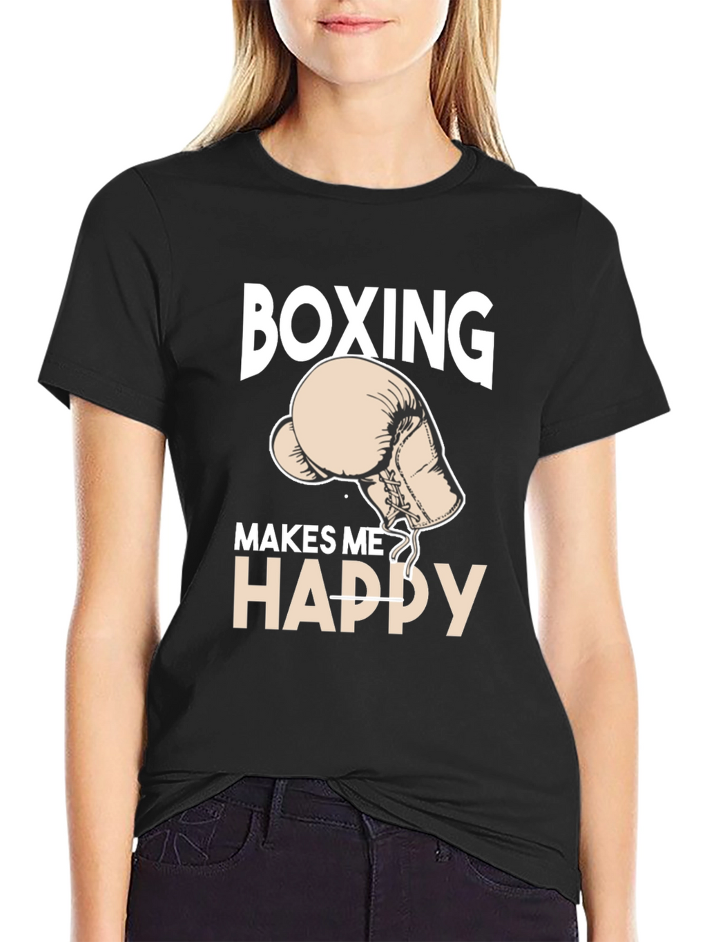 Boxing Makes Me Happy T-Shirt