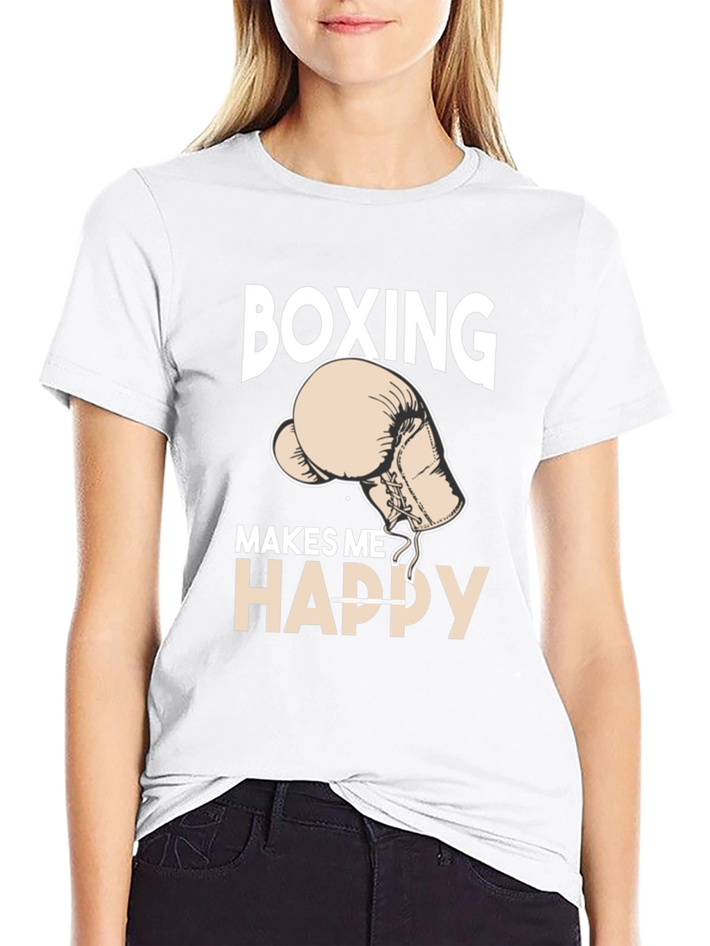 Boxing Makes Me Happy T-Shirt