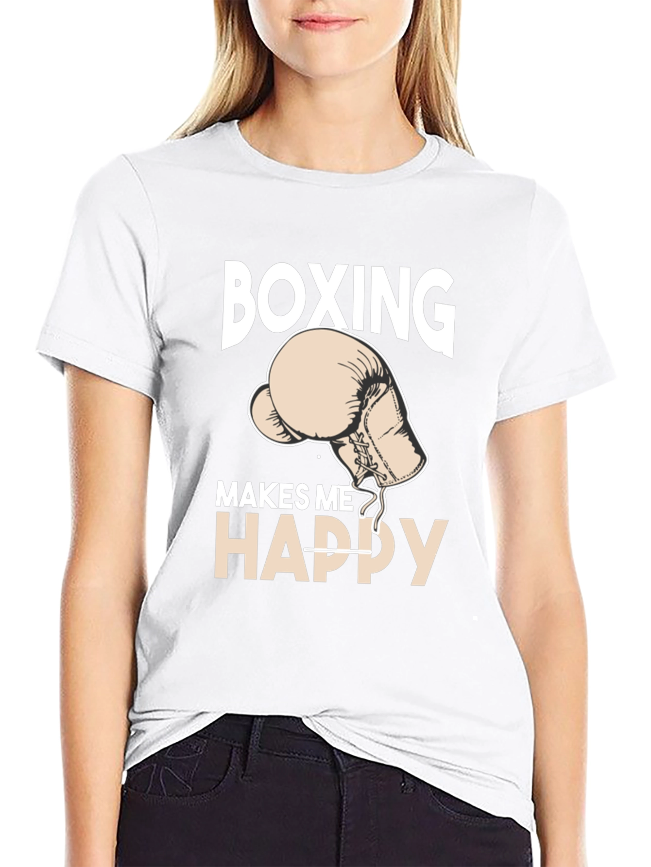 Boxing Makes Me Happy T-Shirt