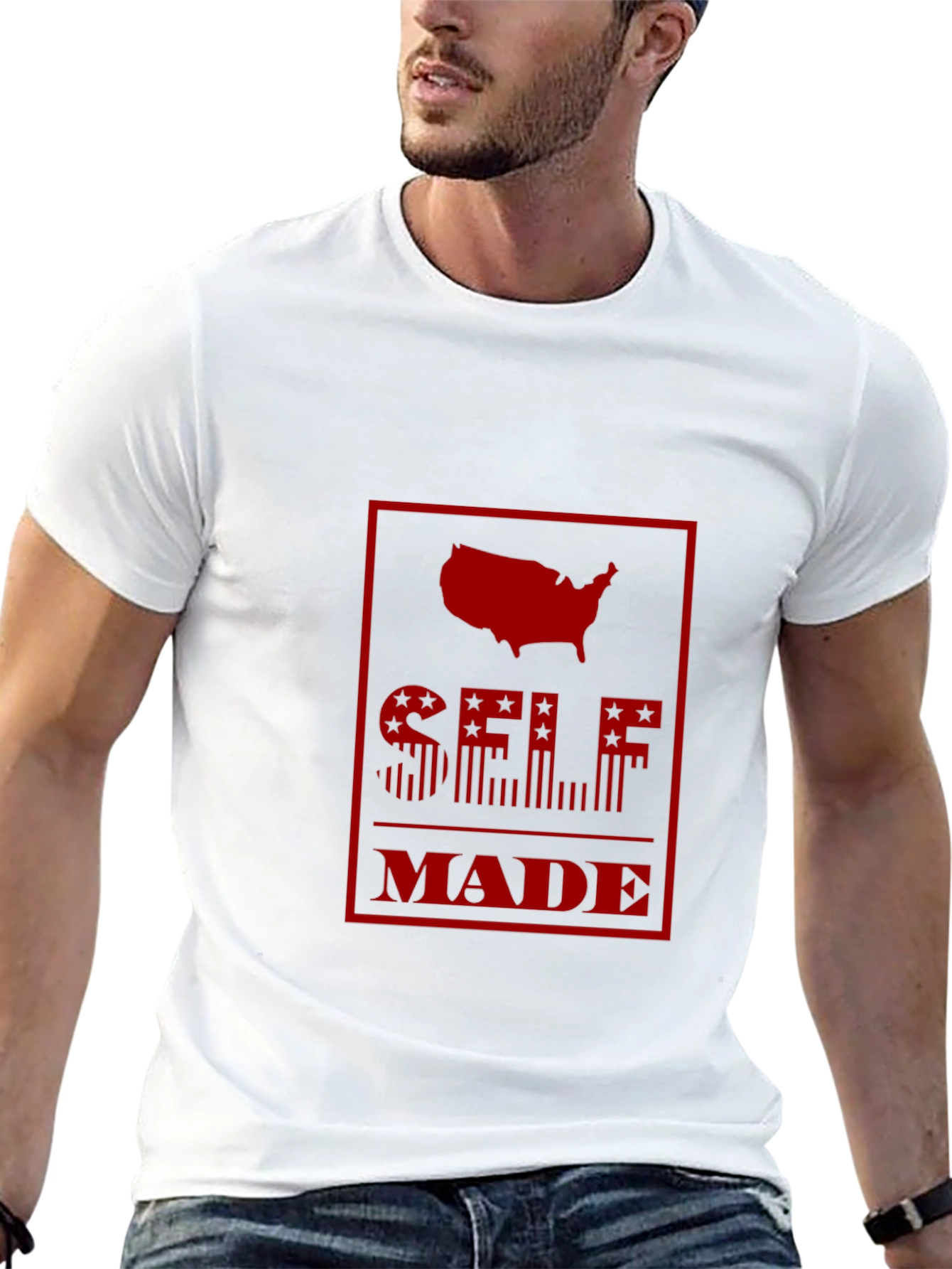 Self Made USA Graphic Tee - Patriotic Pride