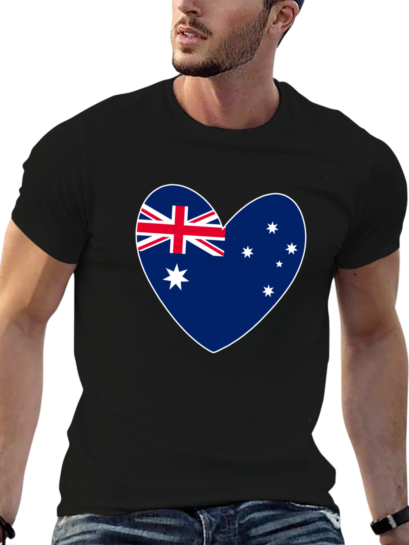 Australian Flag Heart T-Shirt