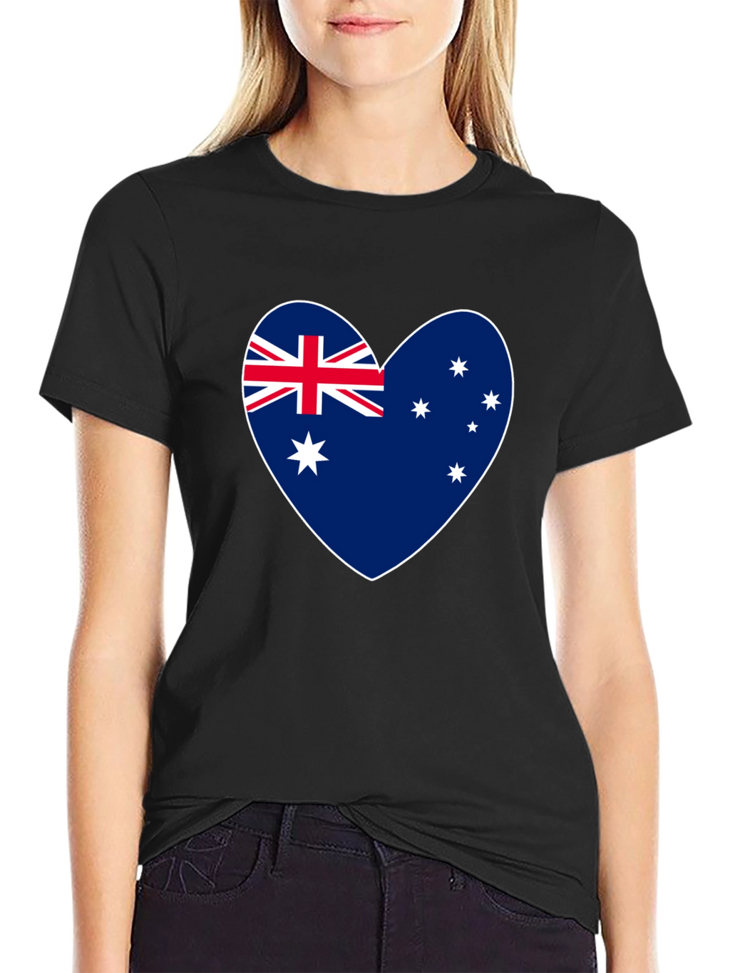 Australian Flag Heart T-Shirt