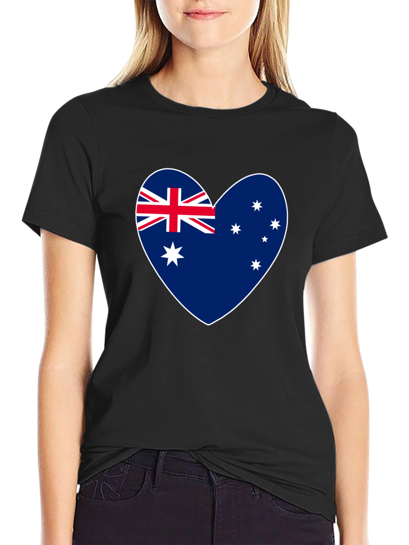 Australian Flag Heart T-Shirt