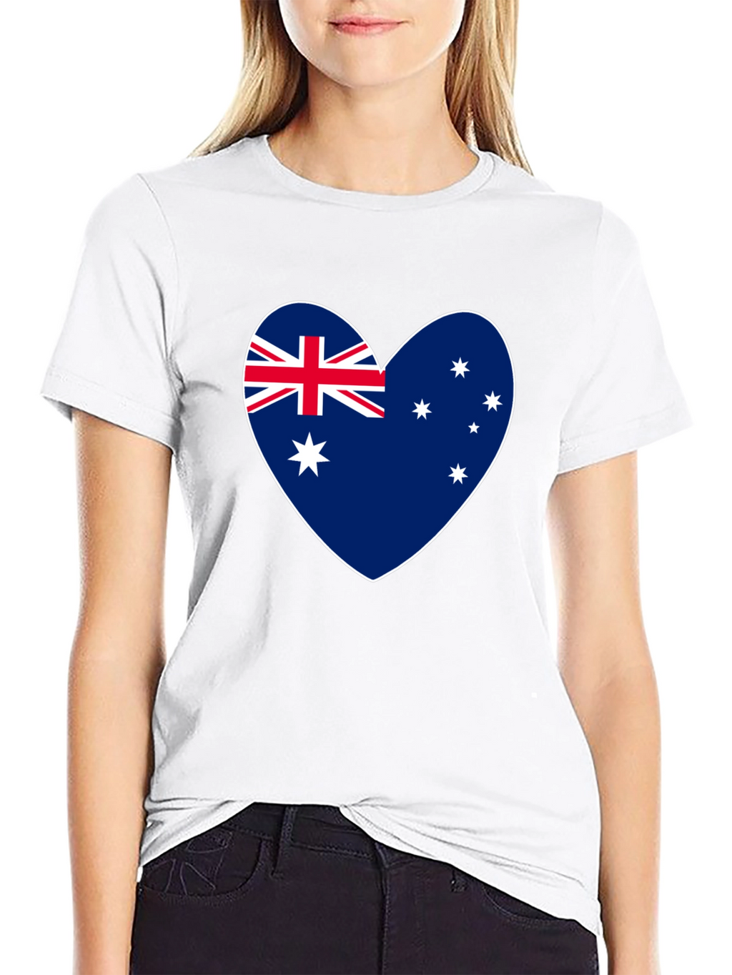 Australian Flag Heart T-Shirt