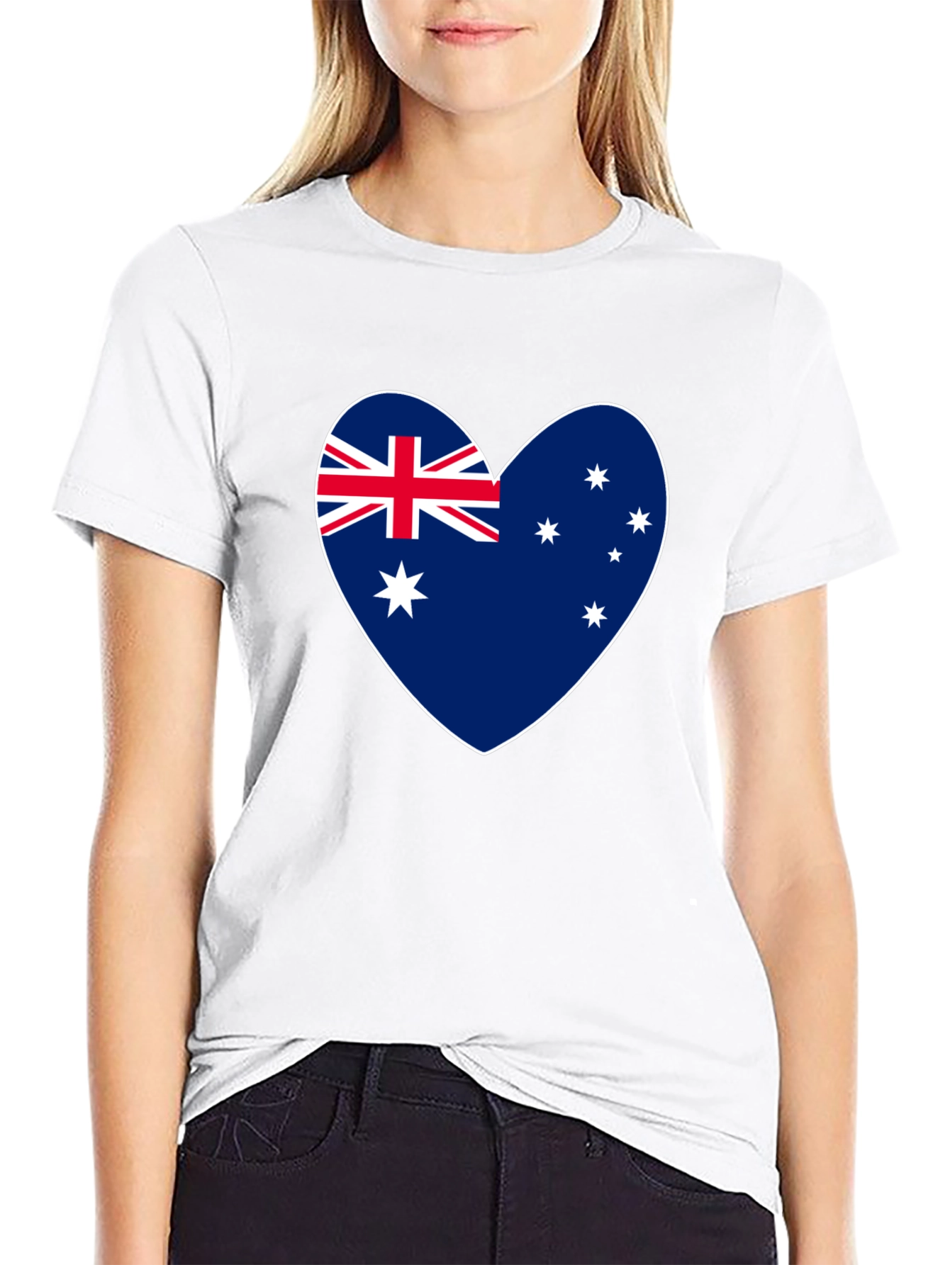 Australian Flag Heart T-Shirt