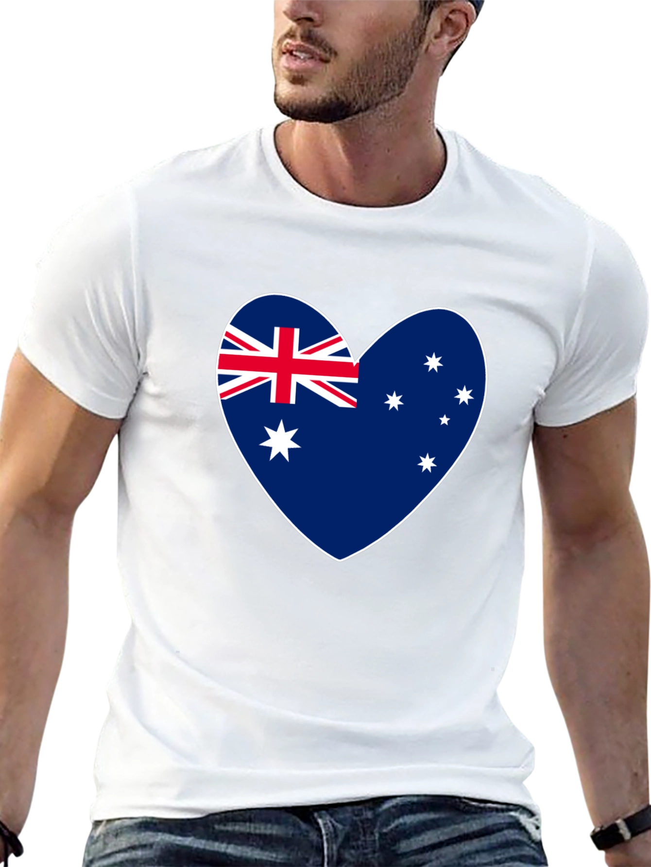 Australian Flag Heart T-Shirt