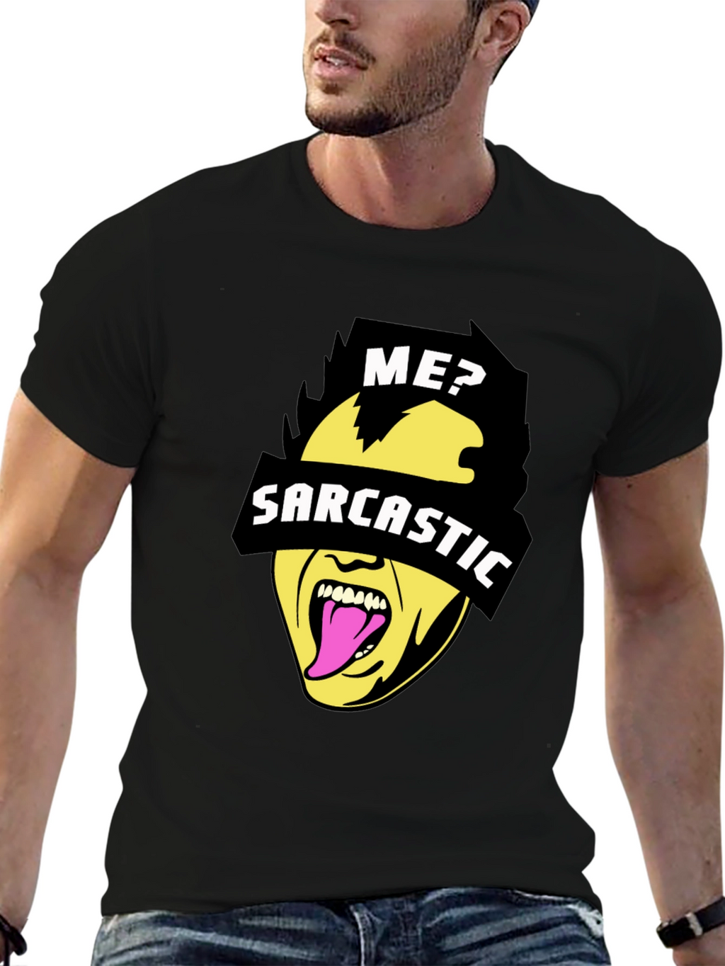 Sarcastic Graphic Tee - Black Novelty Humor T-Shirt