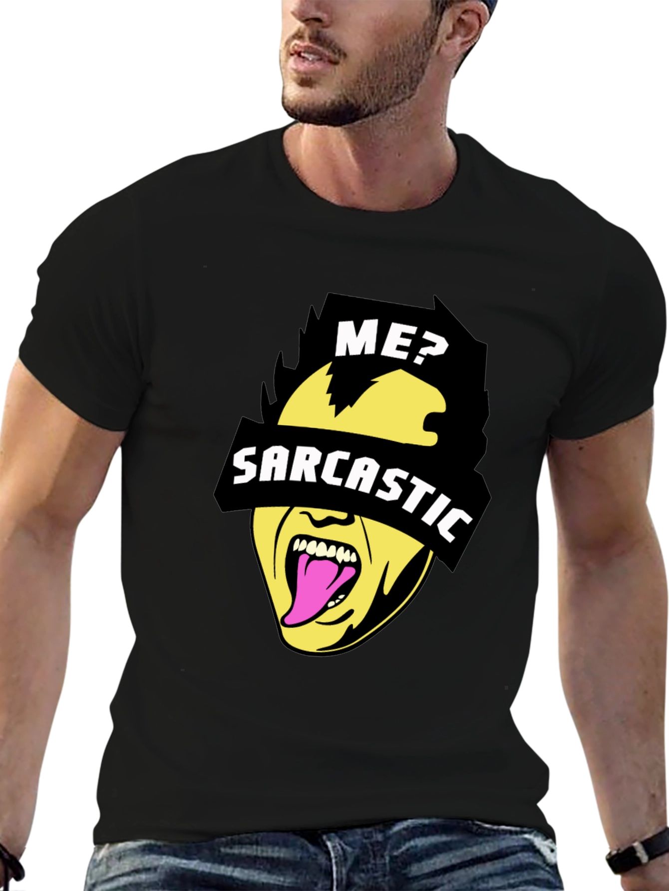 Sarcastic Graphic Tee - Black Novelty Humor T-Shirt