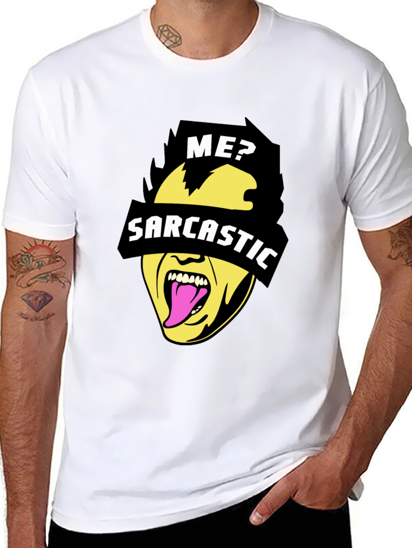 Sarcastic Graphic Tee - Black Novelty Humor T-Shirt