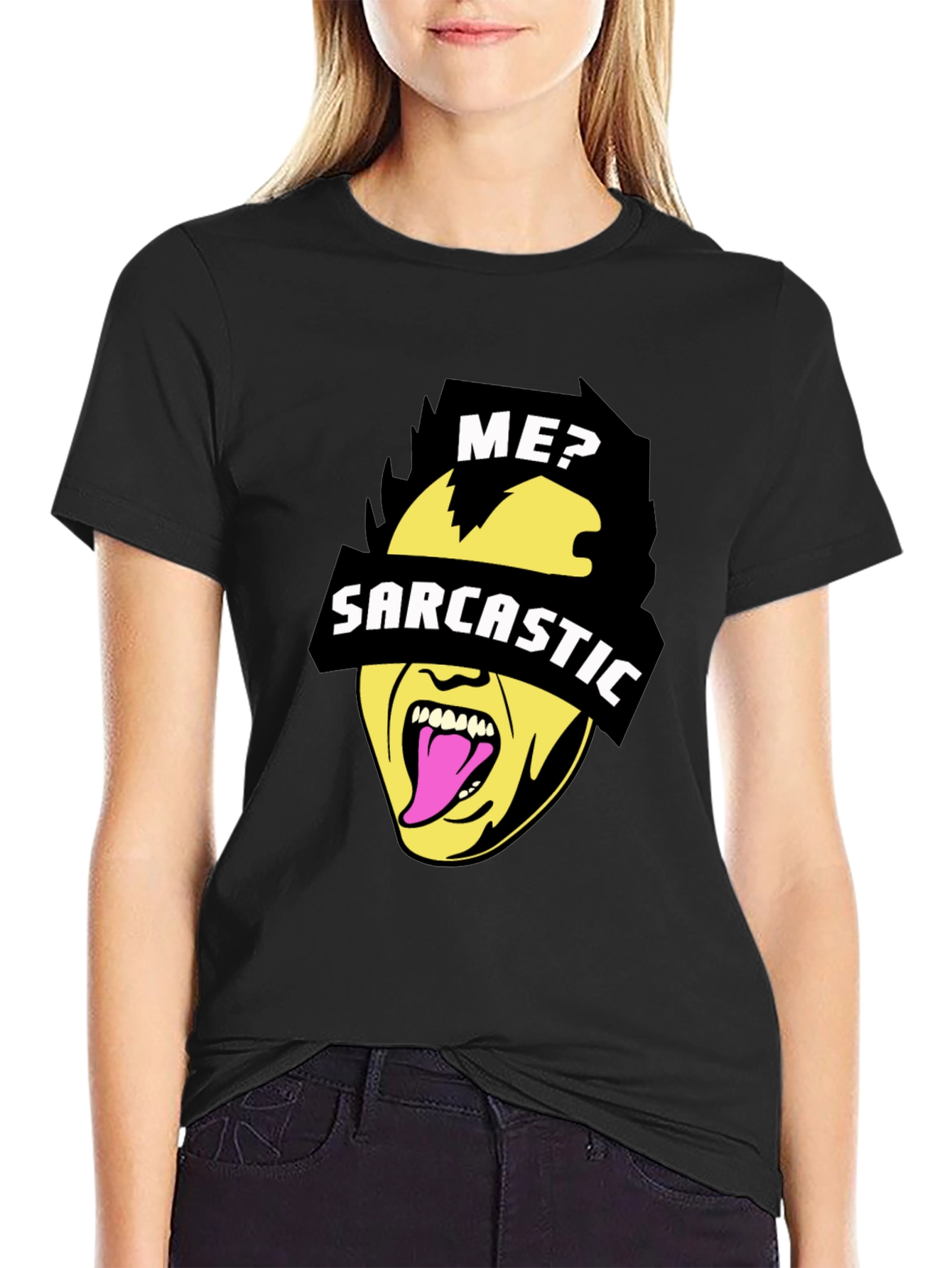 Sarcastic Graphic Tee - Black Novelty Humor T-Shirt