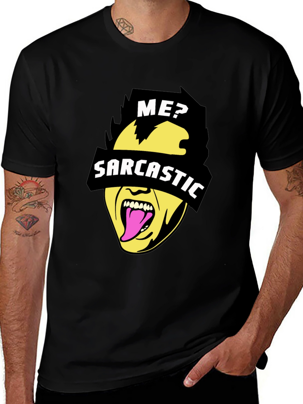 Sarcastic Graphic Tee - Black Novelty Humor T-Shirt